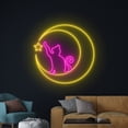 thumbnail image 4 of Handmadetneonsign Cat On The Moon Neon Sign, Moon Cat Neon Sign, Cat Club Decor Sign, Cat Lovers, 4 of 5