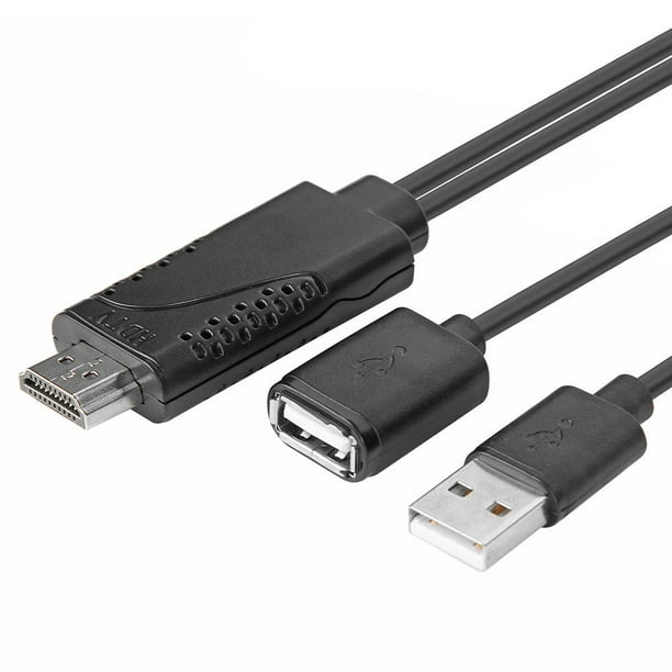 USB Female to HDMI-compatible Male 1080P HDTV TV Digital AV Adapter Wire Cord - Walmart.com