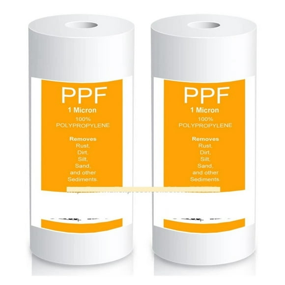 2-Stage Whole House Water Filtration System, With Sediment CTO(Chlorine, Taste, And Odor) Filter, 1" Inlet/Outlet