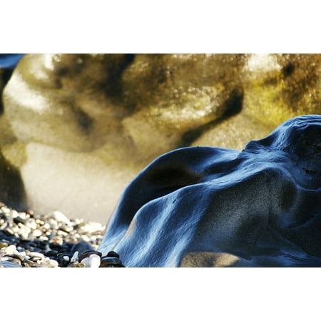 Seaside Rocks - LAMINATED POSTER Beach Side Seaside Rocks Poster 24x16 Adhesive Decal