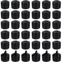 36pcs 24/410 Flip Top Dispensing Cap Black Replacement Bottles Caps Reusable Plastic Bottle Cap Flip Top Caps for Shampoo Moisturizer Squeeze Bottles Dispensing Caps