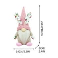 thumbnail image 4 of Qocolhg Easter Gnomes Plush Elf for Easter Decorations, Handmade Faceless Easter Bunny Gnomes Doll for Home Table Easter Decor Clearance Spring Gnomes Ornaments Cute Easter Gifts for Women Men, 4 of 7