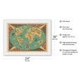 thumbnail image 2 of Map of World - TAI Airline (Transports Aériens Intercontinenteaux) - Vintage Airline Travel Poster by F. Lesourt c.1950s - Japanese Unryu Rice Paper Art Print (Unframed) 18 x 24 in, 2 of 4