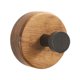 thumbnail image 3 of Perchero de pared con gancho para colgar en la pared, resistente al óxido, multiusos, para puerta trasera de puerta, ganchos de madera para llaves, marrón oscuro, 3 of 9