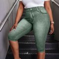 thumbnail image 6 of Cutuoiiu Womens Casual Denim-Look Capri Pants with Button Closure and Pockets for Summer Outings Gift, 6 of 8