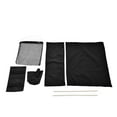 thumbnail image 3 of Director Chair Cover, Simple Installation  Chair  Exquisite Wear Resistant With Garbage Storage Bag For Office Purple,Black,Rose Red, 3 of 8