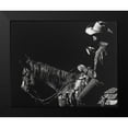 thumbnail image 2 of Chapman, Julie T. 14x12 Black Modern Framed Museum Art Print Titled - Cowboy Scratchboard I, 2 of 5