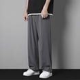thumbnail image 5 of Pantalon Homme à Cordon Élastique Taille Large Jambe Fine Noir L, 5 of 5