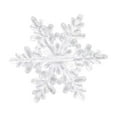 thumbnail image 2 of Adornos de copos de nieve de acrílico translúcido | Cuentas colgantes navideñas de cristal | Decoración navideña para árboles de Navidad, fiestas, bodas y manualidades, 2 of 6