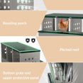 thumbnail image 4 of Lumiparty Chicken Nesting Box, 6 Compartment Metal Nesting Boxes for Hens Laying Eggs, Green, 4 of 7