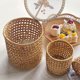 thumbnail image 4 of Rattan Pencil Holder Pen Organizer Pencil Cup Holder Woven Pencil Pot Rattan Makeup Brush Holder, 4 of 4