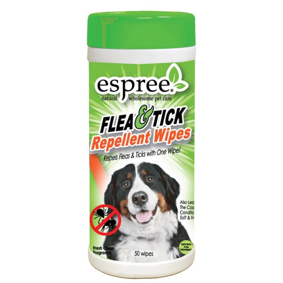 Espree Flea & Tick Repellant Wipes for Dogs, 50 Wipes