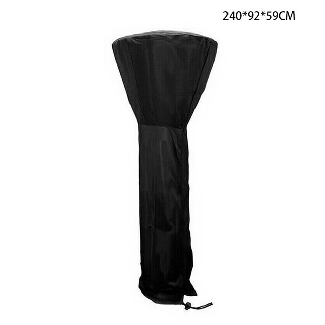 Cubierta del calentador Tela Oxford Impermeable Cubierta del calentador Protector de polvo para jardín al aire libre, 240x92x59cm tholdsy HA002742-02