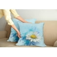 thumbnail image 2 of Ambesonne Floral Throw Pillow Cover 2 Pack, Painting Effect Daisy, 16", White Blue, 2 of 5