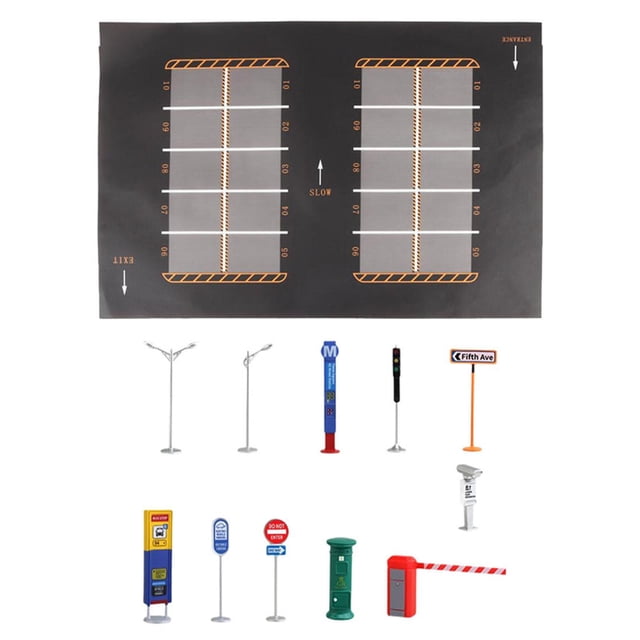 Esquirla 1:64 Large Parking Lots Mat Decorative Model Vehicle Miniature Car Models Show A