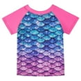thumbnail image 6 of Girls Two Piece Swimsuits Short Sleeve Bathing Suits Shorts Summer Beach Rash Guard Tankinis Swimwear for Kids 4-12Y, 6 of 17