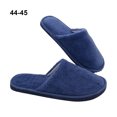 thumbnail image 3 of Jumpingount Zapatillas de casa Calzado cálido Suministros de invierno Multicolor Larga duración Lavable Suavidad Piel Cierre Artesanía Zapatilla Accesorios de calzado Macho Azul Marino 44-45, 3 of 6