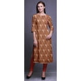thumbnail image 4 of Bimba 3/4 Sleeve Kurta Printed Straight Kurti Summer Clothing For Women, 4 of 6