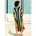thumbnail image 3 of Edolynsa Women Print Kaftan Cover up Casual Summer Dress Plus Size Cafan Loungewear Maxi Beachwear Long Resort Outfits, 3 of 9