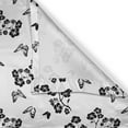 thumbnail image 4 of Ambesonne Butterfly Valance Pack of 2, Japanese Monochrome, 42"X12", Black White, 4 of 5