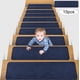 thumbnail image 1 of Alfombras de baño, 15 piezas, antideslizantes, a rayas, absorbentes, silenciosas, sin adhesivo, autoadhesivas, recortables y lavables, de acrílico., 1 of 9
