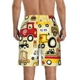 thumbnail image 3 of Kll Vehicles Men'S Casual Summer Beach Shorts Hawaiian Shorts With Pockets-Large, 3 of 9