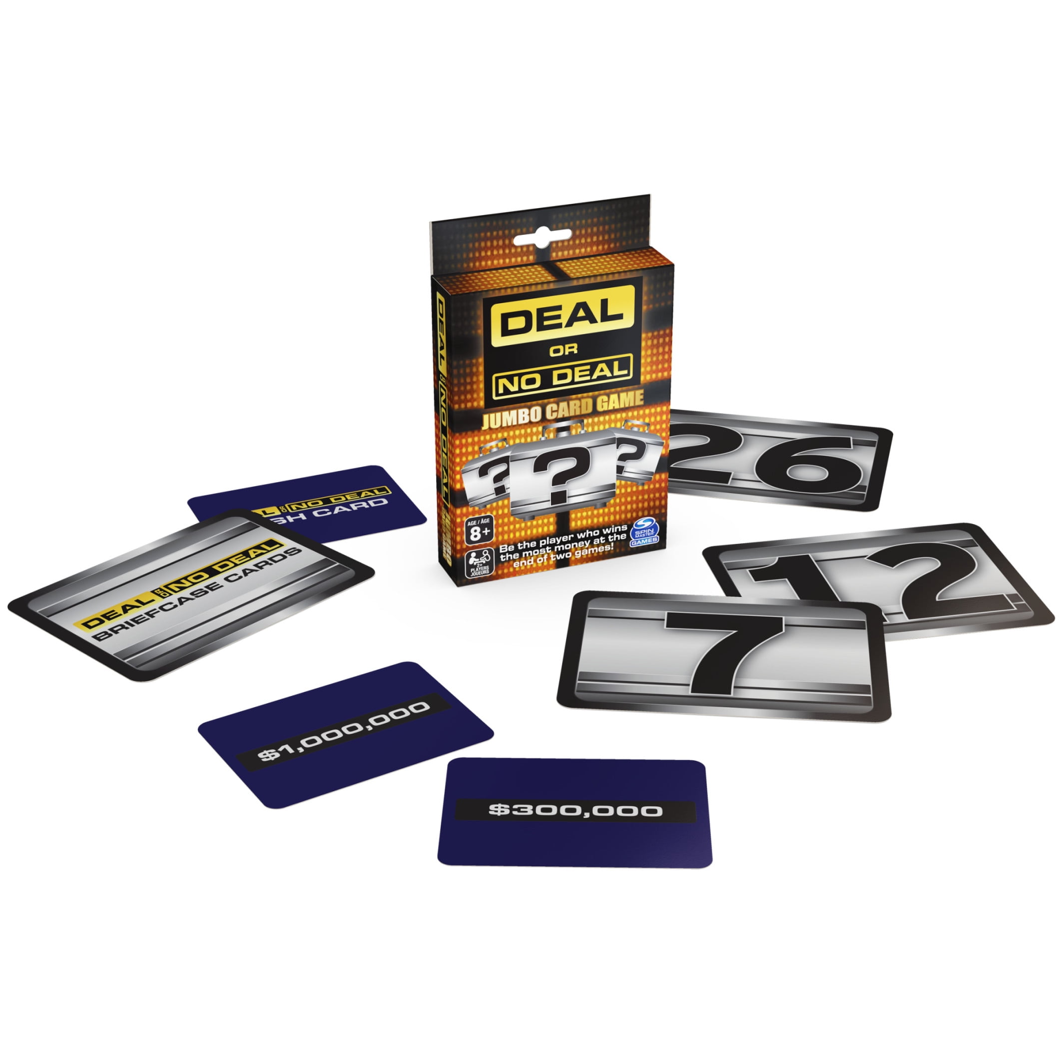 Deal or No Deal Game Show, Jumbo Card Game, For Families and Kids Ages 8 and up