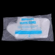 100Pcs Large Size Plastic Transparent Disposable Gloves BBQ Film Gloves