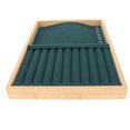thumbnail image 4 of Inserto Para Cajón De Joyería, Caja De Almacenamiento A Prueba De Arañazos, Apilable, Ligero, Forro Suave, Bandeja De Exhibición De Joyería Para Collares ANGGREK Verde, 4 of 8