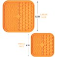 thumbnail image 2 of Large Lick Mat for Dogs and Cats, 2PCS Silicone Dog Licking Mats with Suction Cups for Anxiety Relief, Cat Peanut Butter Lick Pad, Dog Treat Mat for Bathing, 2 of 7