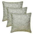 thumbnail image 4 of The HomeCentric Decorative Pillow Covers Silver & Gray 26"x26" (65x65 cm) Jacquard Jacquard, Foil, Embroidered, Mosaic Cushion Covers For Sofa, Geometric Modern Style - Metallic Mosaic, 4 of 5