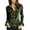 Army Green #30, variant on Collared Shirts Women Velvet Long Sleeve Ruffle Hem Flare Cuff Casual Tops Beige S