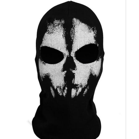 Motorcycle Game Balaclava Hood Ghost Skull Full Face Cover CS Halloween Mask US