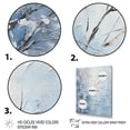 thumbnail image 3 of Designart "Tranquil White Winter Trees I" Landscapes Canvas Wall Art - Traditional Grey Winter Landscape Living Room Canvas Art, 3 of 6