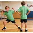 thumbnail image 4 of Aideaone Boys Performance Polo Shirts Short Sleeve Banana Graphic Print Casual Shirts Size 5-14, 4 of 7