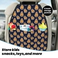 thumbnail image 4 of Christmas Capybaras Mats Back Seat Protectors, Car Seat Protector Vehicle Organizers Waterproof Cover Back Seat Cover for Kids with 3 Storage Pockets 2 Pack, 4 of 5