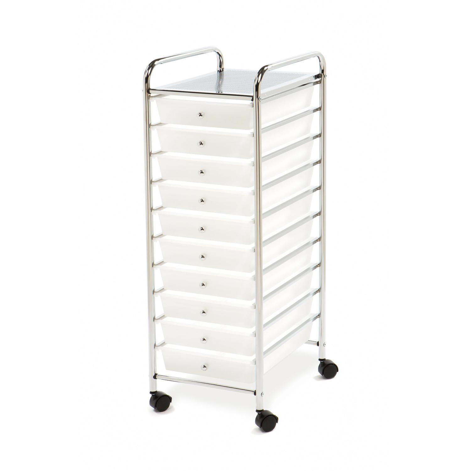 Seville Classics 10 Drawer Cart (Multiple Colors)