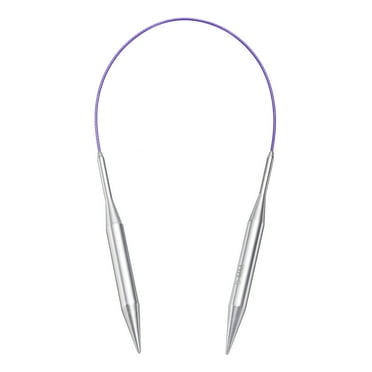Uxcell Size US 13 (9mm) Knitting Needles Circular Needle 16 inch(40cm) Round Metal Stainless Steel Needle