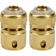 thumbnail image 1 of Piezas Accesorios para mangueras de jardín Conectores rápidos para mangueras de jardín de latón macizo de 1/2" Adaptadores de conexión de electrodomésticos para grifos sin fugas Conexión rápida y fácil Dontodent Kuyhfg Sin marca, 1 of 5