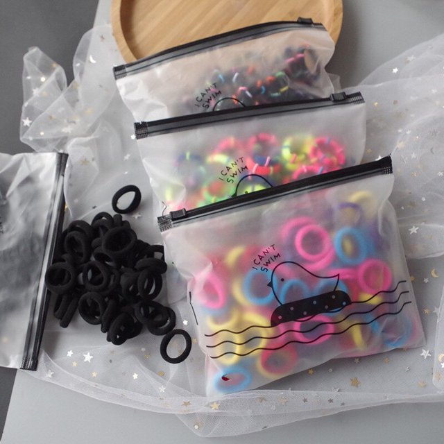 100 Pcs/Set Women Girls Colors Soft Scrunchies Elastic Hair Band Lady Lovely Solid Rubber Bands Female Hair Accessories26 He Qiyong unisex