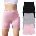 thumbnail image 4 of Girls Under Dress Shorts for Dance, Bike, School Uniforms, Active Playground Cartwheels, 5-Pack, 4 of 7
