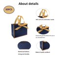 thumbnail image 4 of Bolsas de Regalo TKSBAG Paquete de 50 Azul y Dorado 16x8x13 cm con Cinta, 4 of 6
