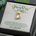 thumbnail image 5 of To My Daughter Deep in Your Heart From Mom Forever Necklace w Message Card, 5 of 20