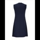 thumbnail image 4 of Vestido Mini Formal de Verano para Mujer, Informal, Sin Mangas, Elegante, con Botones, Ideal para Oficina Azul Marino M, 4 of 9