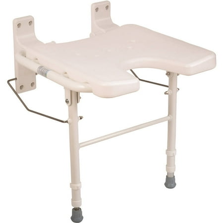 - HealthSmart Folding Shower Chair, Foldable Bath Seat, Collapsible Shower Bench, Fold Away Bath Chair, Fold Down and Wall Mounted Shower Seat, Folding Bath Bench, White