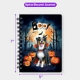 thumbnail image 5 of Happy Halloween Vampire Australian Shepherd BOO with Pumpkins Fun and Spooky Spiral Bound Journal Aussie Dog Lover Gifts 5x7in Spiral Notebook - 00018, 5 of 5