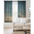 thumbnail image 2 of Vintage Bird Silhouette Blackout Curtains for Bedroom/Living Room, Thermal Insulated Kitchen Curtains, Sunset GlowLandscape Grommet Darkening Window Treatment Drapes 52"x72"x2, 2 of 8