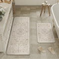 thumbnail image 2 of BERTHMEER Kitchen Rugs for Floor 2 Piece, 17.3"x30"+17.3"x47" Anti Fatigue Waterproof Beige Kitchen Mats, Non Slip Comfort Standing Mat Rug for Home, Sink, Laundry, Beige, 2 of 9
