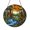 Acrylic 3.5 Inch, variant on Woodland Stream Stained Glass Suncatcher – Nature Inspired Window Hanging Art Decor