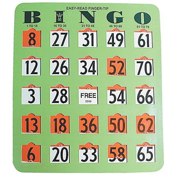 Regal Games 10 Woodgrain//tan Fingertip Shutter Slide Bingo Cards for sale online